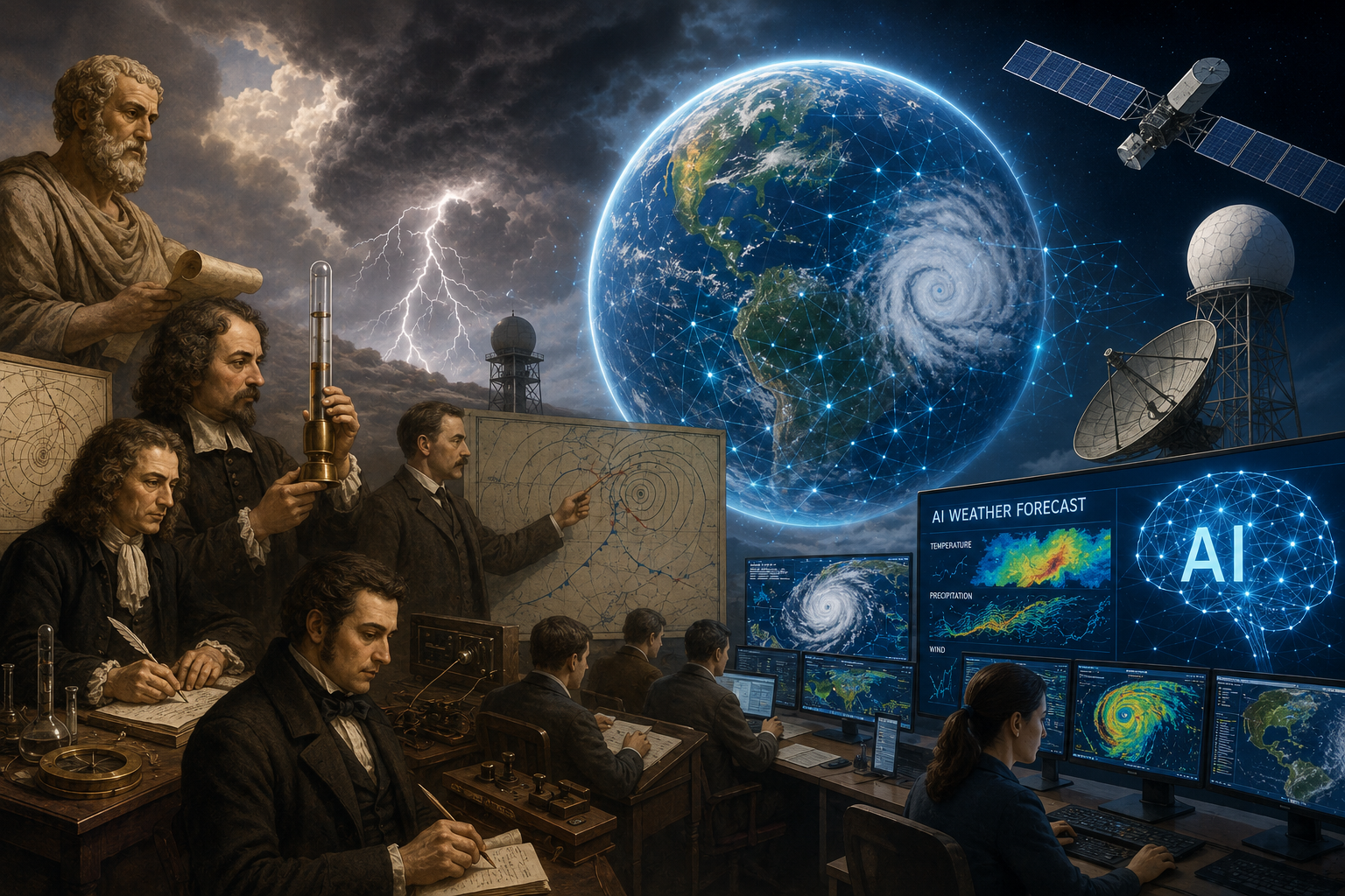 From Aristotle to AI: 2,300 Years of Humans Trying to Predict the Weather